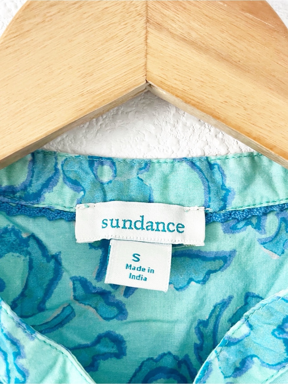 Sundance Faron Floral 100% Cotton Button Down Embroidered Balloon Sleeve Tunic - Picture 4 of 11